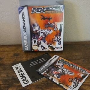 HQ MX 2002 Ricky Carmichael Box And Book for Game Boy Advance - Orange and Black